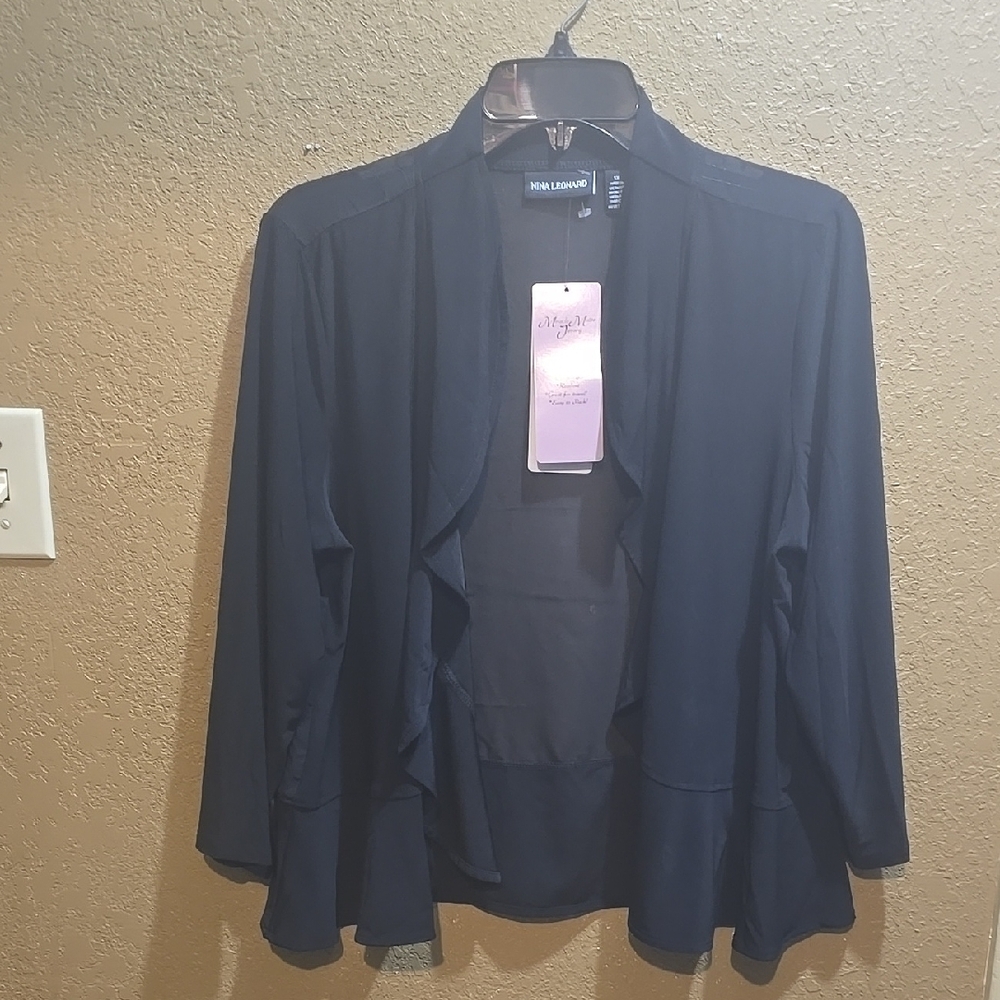 Nina Leonard Women's Black Jacket